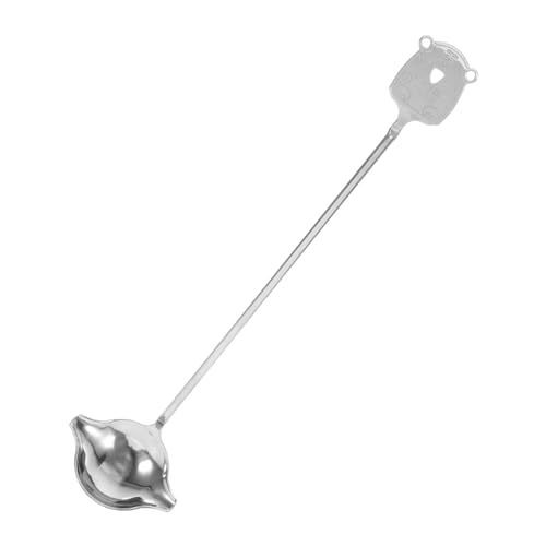 CLISPEED cuchara de salsa cucharas soperas cucharón de sopa de acero inoxidable paleta de cuchara cucharas de sopa japonesas cuchara de sopa coreana acero inoxidable 304 Silver