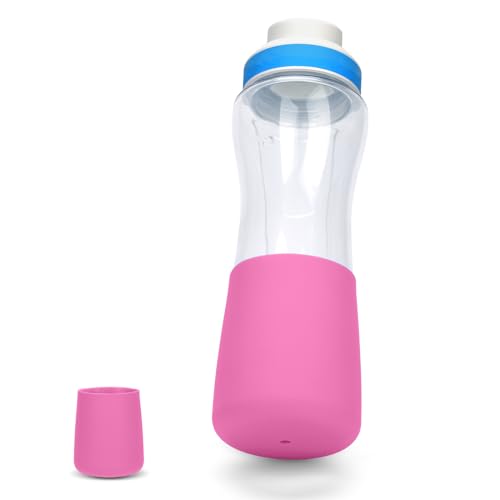PEUTIER Bottom Sleeve for Cirkul 22OZ Plastic Bottle, Silicone Boot Protector, Prevent Collision (Pink)