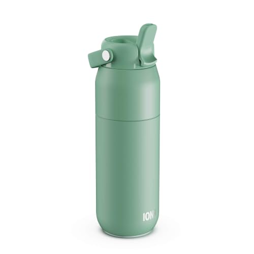 ION8 URBAN Insulated Water Bottle, 540ml (18oz), Straw Lid, Aqua