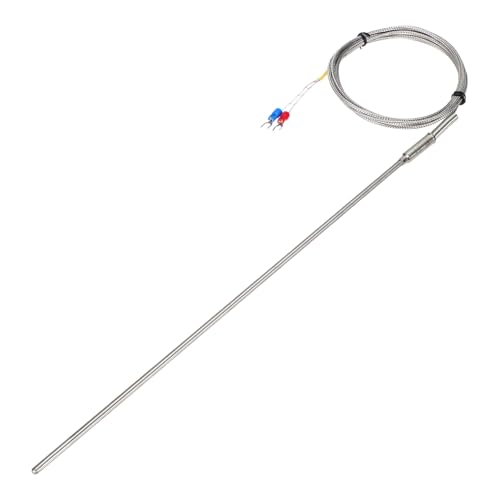 Thermocouple de type E MECCANIXITY sonde 4 x 300 mm en acier inoxydable de 0 à 800 °C