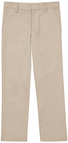 Classroom School Uniforms Big Kid Flat Front Pant CR003L, 12, Khaki