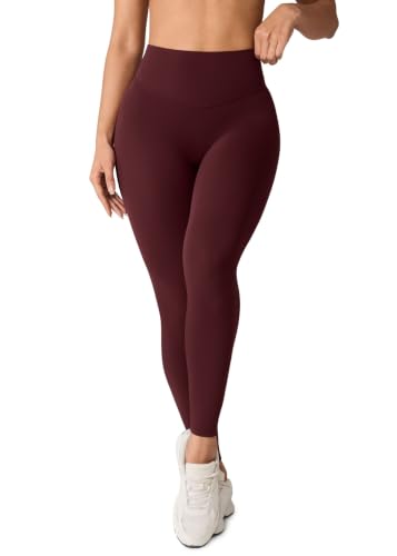 Image of UNISSU Hugcurve No Front Seam High Waisted Workout Leggings for Women Buttery Soft Yoga Pants Gym Athletic Tights - 25''