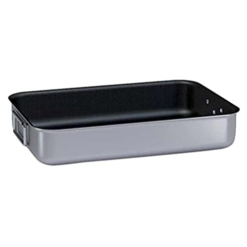 Ballarini Professionale 2040.40 Rostiera Alta Antiaderente, Alluminio, Grigio, 40 X 28 X 8