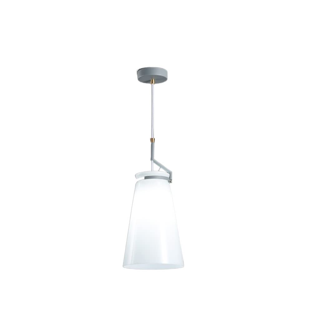 Lustre Nordique Moderne Plafonnier Verre Blanc Salon Chambre