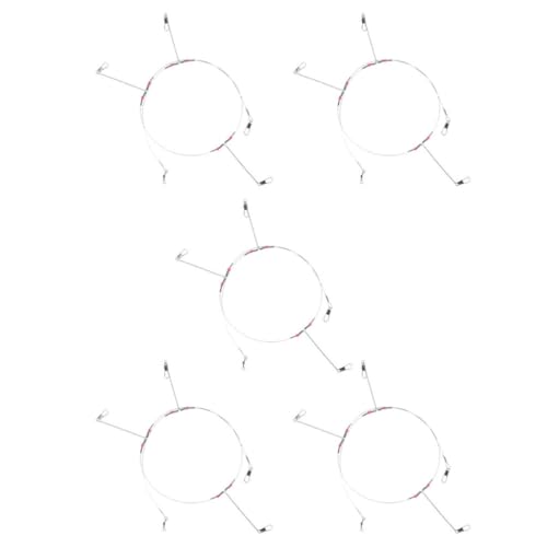 Fishing Leader Rigs 5pcs Stainless Steel Wire with Swivels and Snaps