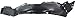 Evan Fischer Fender Liner Front, Driver and Passenger Side Compatible with 2011-2013 Hyundai Elantra Plastic Material, Set of 2, (2) Fender Liners - HY1249125, HY1248125