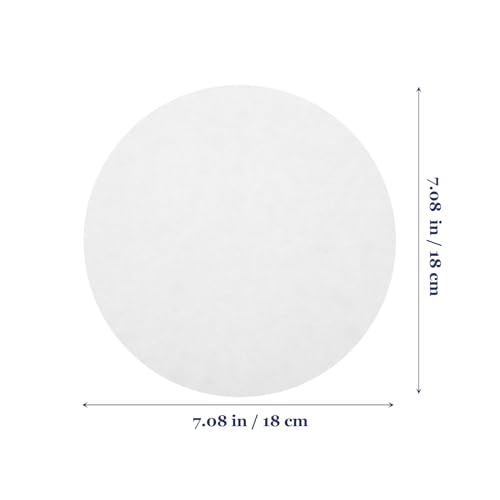 Image of Hemobllo Qualitative Filter Paper Discs 7.08 Inch Medium Flow Rate Lab Filters for Chemistry Experiments and General Filtration Applications