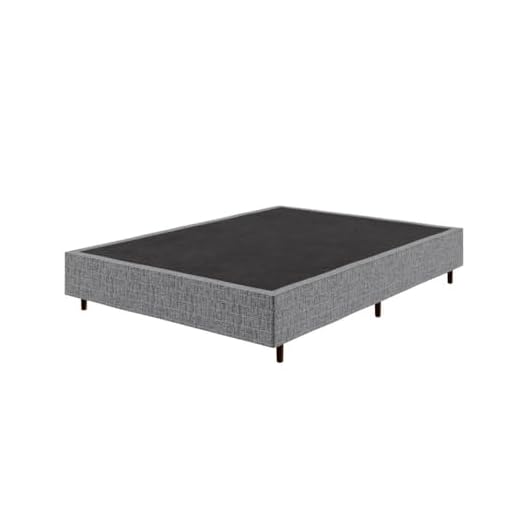 Base Box Casal 138 cm x 188 cm Madeira Pinus Cinza
