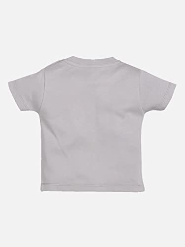 Image of BABY GO 100% Pure Cotton Kids T-Shirt &Shorts for Baby Boys (3-6 Months, GREY)