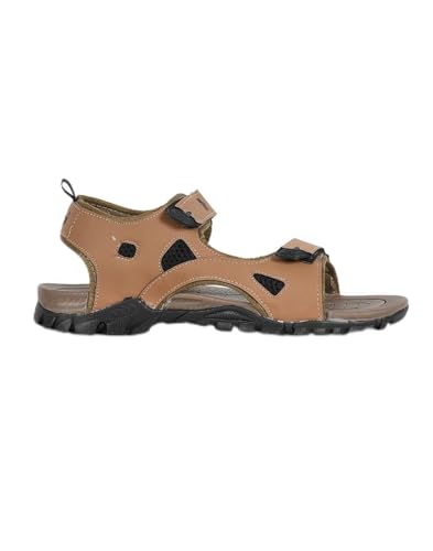 Image of PARAGON Men Colourblocked Brown Sandals