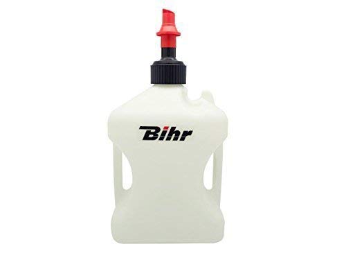 Bidón de gasolina de llenado rápido Bihr homologado por TÜV, blanco, 20...