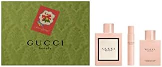 Gucci Bloom for Women 3 Piece Set Includes: 3.3 oz Eau de Parfum Spray + 3.3 oz Body Lotion + 0.25 oz Eau de Parfum Fragrance Rollerball