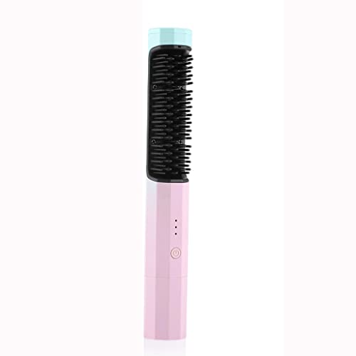 Cepillo alisador profesional 2 en 1 color rosa claro miniatura 1