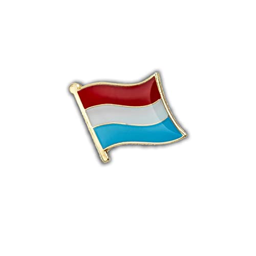 Clj Charles Le Jeune Pin's Drapeau Luxembourg Flottant - Drapeaux - qualité de finition - Epingle - Broche - Badge - PINS EUROPE