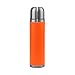 xigua Borraccia in acciaio inox tinta unita arancione tinta unita, isolata sotto vuoto, thermos da viaggio per 24 ore, fredda per 24 ore e 480 g