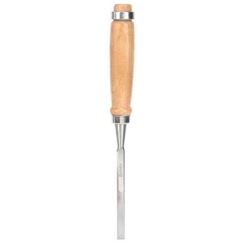 Bevel Edge Chisel 8mm Wood Chisel Set Chrome Vanadium Steel Ergonomic Beech Handle Woodworking Tool for Furniture Making - Image 2