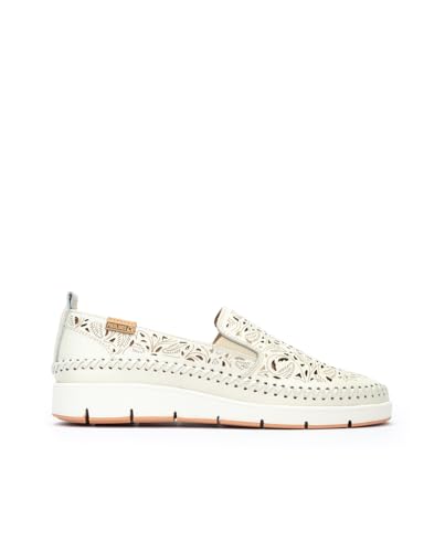 Pikolinos Mocasines en Cuero Tenerife para Mujer en Color Blanco