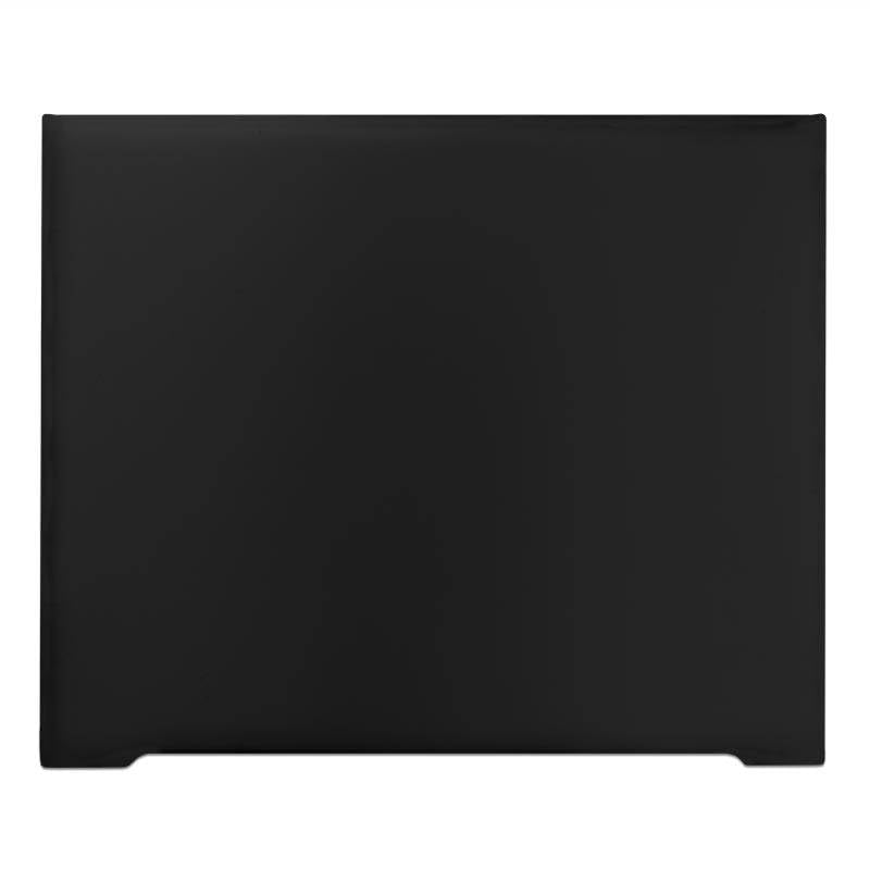 Ventadecolchones - Cabecero de Cama Tapizado Acolchado Modelo Lisse Largo en Polipiel Negro y Medida 166 x 125 cm para Cama de 150 ó 160 cm