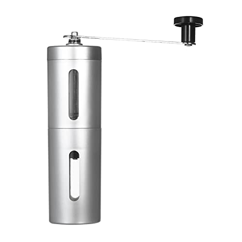 Molinillo de café manual ajustable con manivela extraíble para moler fino, medio y grueso