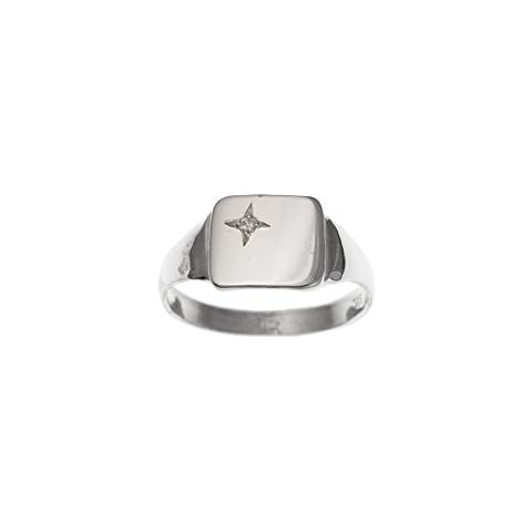 London Jewellery Quarter Men's Sterling Silver Signet Ring Cover