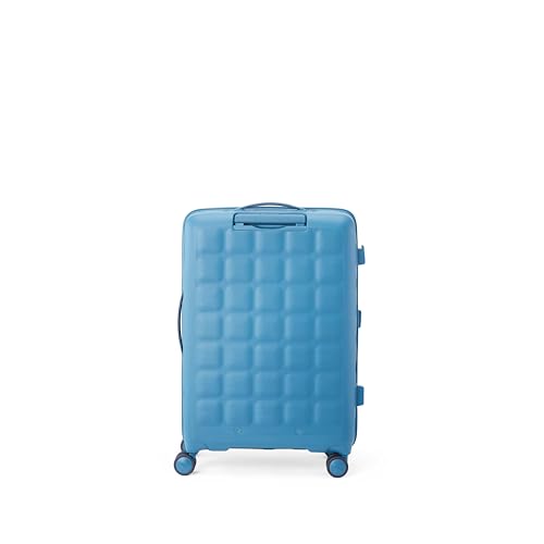 Image of American Tourister Bitbloc | Check-in Trolley Bag (68.5 cm) | 69 Ltrs | 360 8 Wheel Spinner | Hard Case | Recessed TSA Lock | 3 Years Global Warranty | Teal