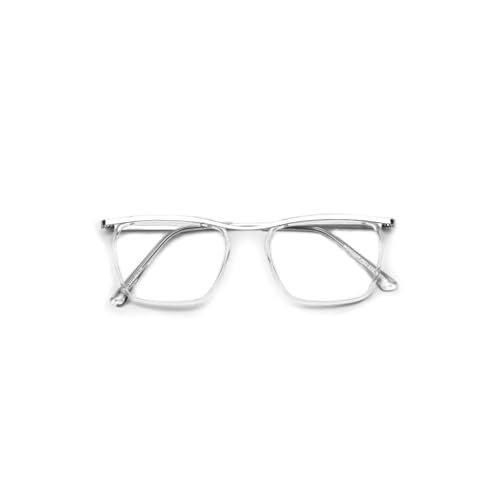 Image of SAM AND MARSHALL CHARLIE Eyeglasses - Light Weight Blu-Cut Computer Glasses With Tinted Metal Frames - Prescription Friendly Rectangle Shape for Men & Women