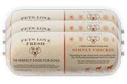 Pets Love Fresh - Simply Pork Chubb Roll - 100% Natural, British Pork Dog Food with No Additives & Preservatives, Vet & Nutritionist Approved - 600g