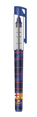 FC Barcelona Stylo roller avec encre liquide avec couvercle rouge et bleu (CyP Brands)