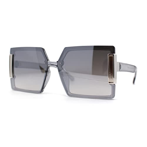 SA106 Womens Rimless Mod 90s Squared Butterfly Designer Sunglasses