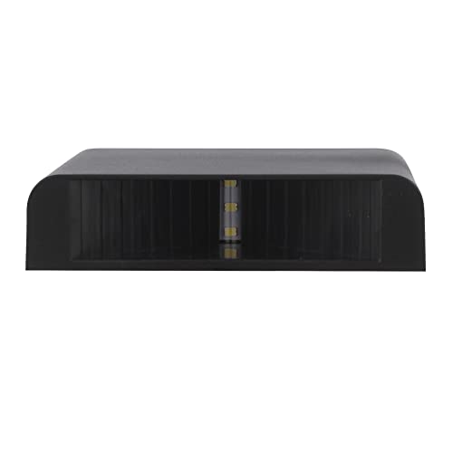 Kit com 4 - Arandela de Efeito LED 3W Duplo Facho Branco Quente 3000K (Preto)