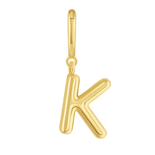 gorjana - Alphabet Helium Parker Charm - 18k Gold-Plated Finish - Initial Design Charm - Hinge Closure - Lightweight and Comfortable - Main Image