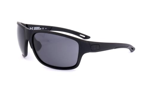 Under Armour mens Ua Battle Sunglasses, Matte Black/Gray, 65mm 16mm US