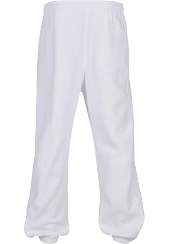 Urban Classics Sweatpants, Pantalon De Sport Coupe Large Homme, Blanc (White), Taille M – vue 7