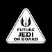 Future Jedi On Board Star Wars Baby Vinyl Decal Sticker|WHITE|Cars Trucks Vans SUV|5" X 4.5"|CGS125