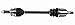 GSP NCV36568 CV Axle Shaft Assembly - Left Front (Driver Side), black/silver
