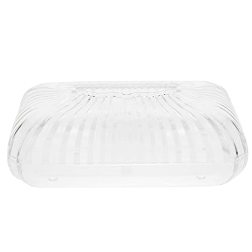 Alipis Clear Acrylic Tissue Box Holder Modern Transparent Napkin Dispenser for Office Living Room and Home Use Stylish Tissue Box for Desktop Organization