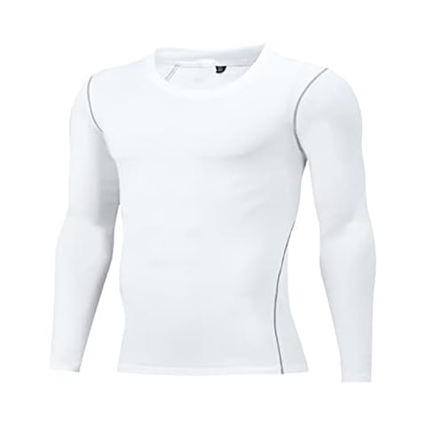 Camiseta Deportiva de Manga Larga para Hombre, Fitness de Manga Larga Secado Rápido Hombre Camiseta Termica de Entrenamiento Cover