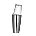 DEF Boston Shaker Coctelera de Vidrio y Acero Inoxidable de 13.5 oz/ 27.7 oz, Herramientas de Barman para Bar, Fiesta en casa (Color : Silver, Style : Transparent)