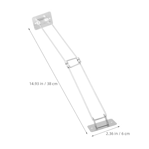 Protector de pared para botellas de ducha en acero inoxidable náutico duradero 2