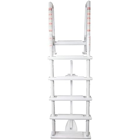 Aqua Select Heavy Duty Resin in-Pool Ladder with Entrapment Barrier | Safety Swimming Pool Ladder | Designed for Above Ground and Semi-Inground Flat Bottom Pools Cover