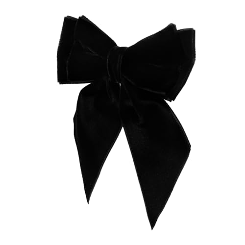 Broche élégante nœud papillon double couche de haute couture pour décoration de manteau