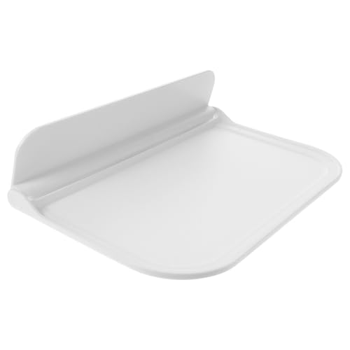 Zerodeko Étagère Murale Pliante Blanche en Plastique PP, Support de Rangement Simple et Élégant pour Salle de Bains ou Chambre, Tablette Murale Rabattable...