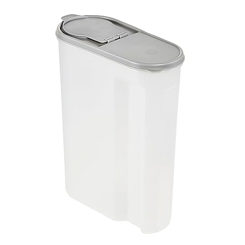 keeeper Schüttdose Jean für Trockenvorräte, Aufklappbarer Deckel, 5 l, Polypropylen, 24 x 11,5 x 30,5 cm, Nordic Grey