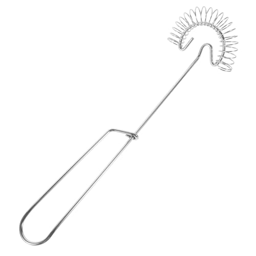 Cabilock Batidor Manual De Acero Inoxidable Para Huevos Diseño Espiral Con Cabeza De Resorte Ergonómico y Fácil De Limpiar Para Mezclar Leche y Salsas Cocina Doméstica