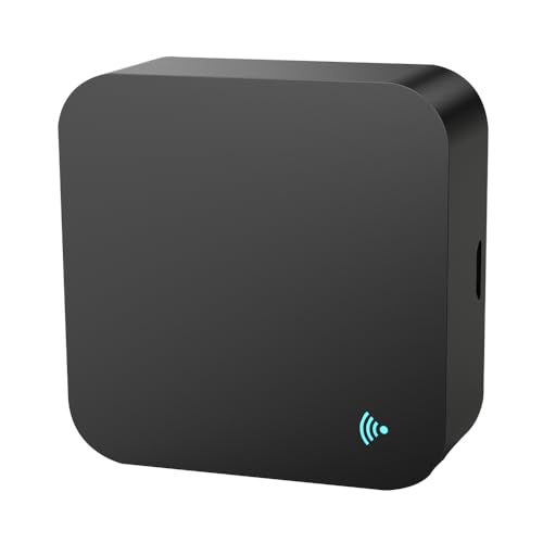 Image of Okos ZigBee Smart IR Control Hub | Smart Air Conditioner Remote | Compatible with Alexa, Google Home | All in One Infrared Remote for Smart Home | Black - USB Powered