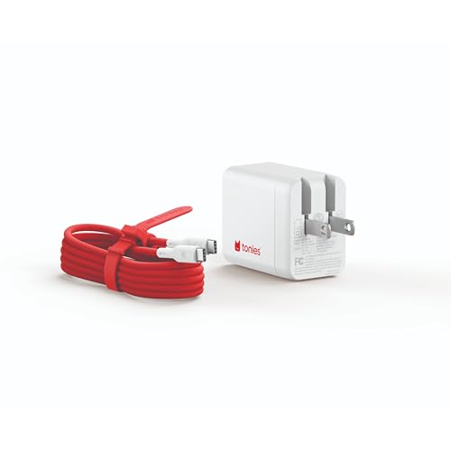 Tonies USB-C Charging Cable and Wall Adapter Block for Toniebox 2