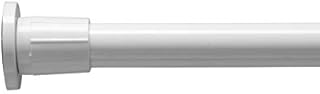 Croydex Telescopic Shower Cubicle Curtain Rod Extends from 700mm to 1220mm White