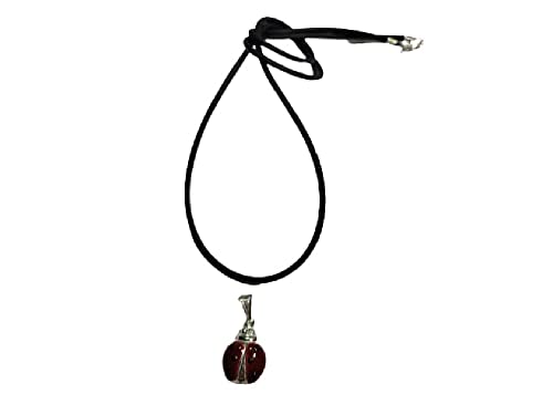 Pendentif coccinelle argent 925 et émail, le cadeau idéal avec son collier offert