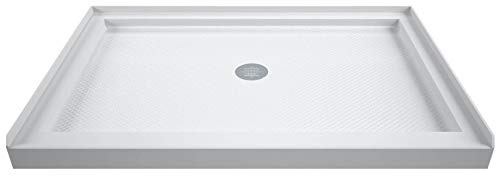 DreamLine 34x48 inch shower base, white, center drain