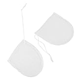 CALLARON 2pcs Reusable Facial Cleaning Gloves Washable Exfoliating Soap Bags for Deep Cleansing Makeup Removal and Skin Care Comfortable Skin-Friendly Material for Types